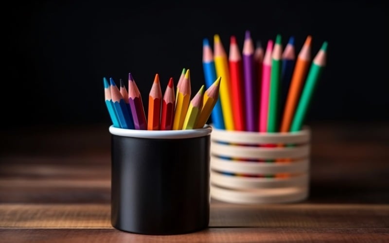Красочные карандаши, школьные принадлежности 115