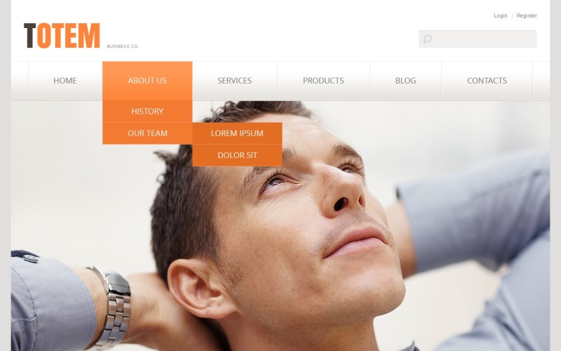 Modèle de site Web réactif de consultation