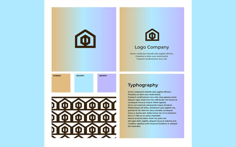 Företagets logotyp unik design 07