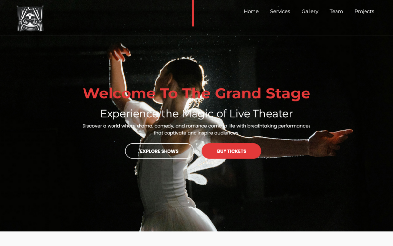 TishTheaterHTML — szablon HTML teatru