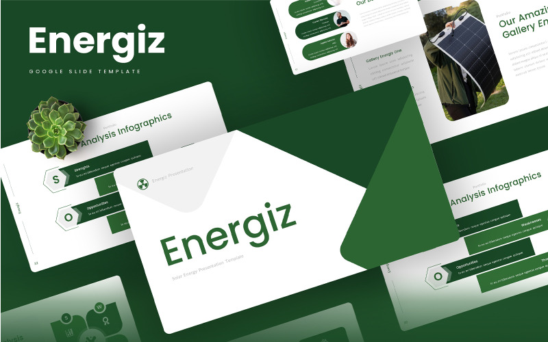 Energiz – Modèle de diapositives Google sur l'énergie solaire