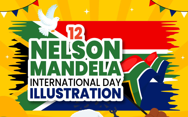 12 Nelson Mandela International Day Illustration
