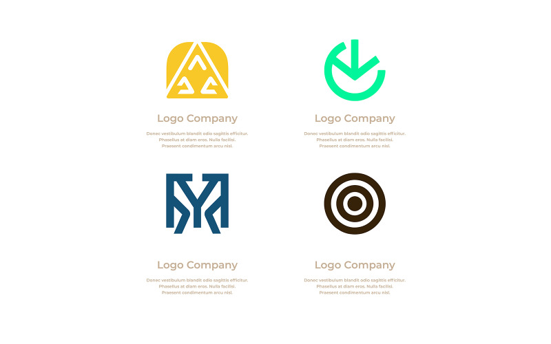 Företagets logotyp unik design 32