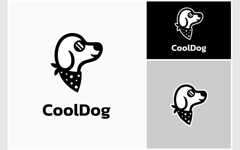 Logo d'accessoires pour animaux de compagnie Cool Dog Puppy