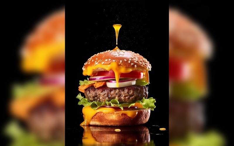 Tasty grilled Feta beef burger 37