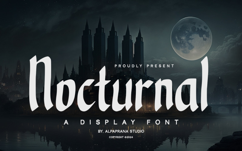 Nocturnal - сучасний дисплейний шрифт