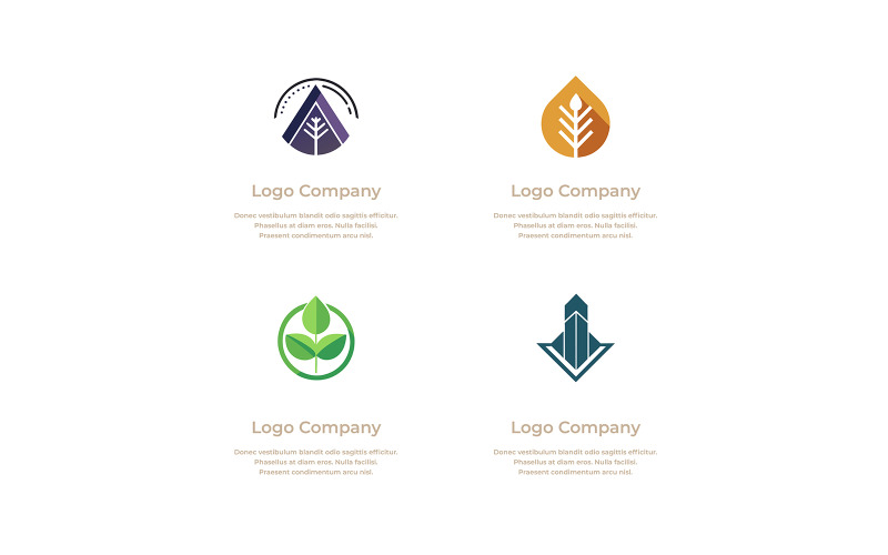 Şirket Logosu Benzersiz Tasarım 40
