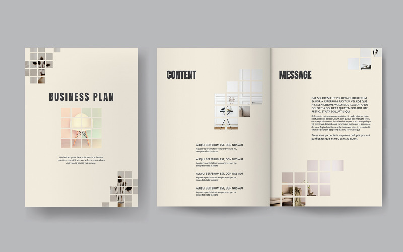 Modèle de magazine de plan d'affaires