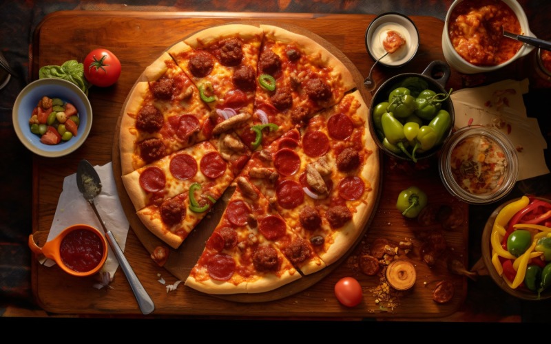 Pepperoni Pizza se sýrem Mozzarella 54