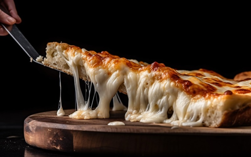 Taking Slice In Pizza Lifter Of Hot Cheese Pizza 31