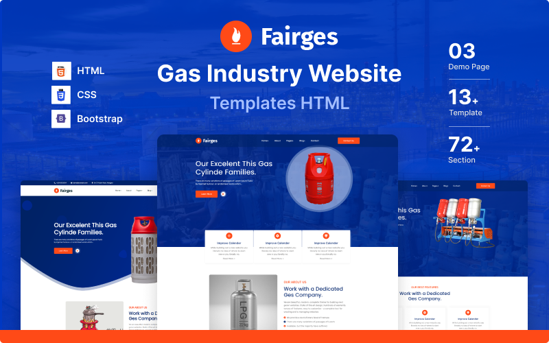 Fairgas 天然气行业网站模板 HTML
