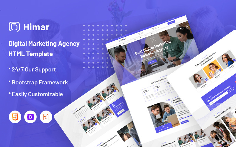 Himar – modelo de site de marketing digital