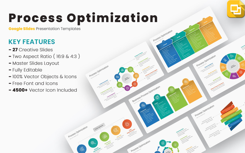 Plantillas de Presentaciones de Google de optimización de procesos
