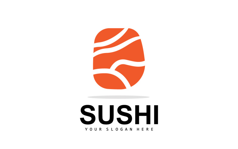 Sushi logo design simple sushi japonaisV13 - TemplateMonster