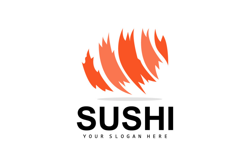 Sushi logo design simple sushi japonaisV5