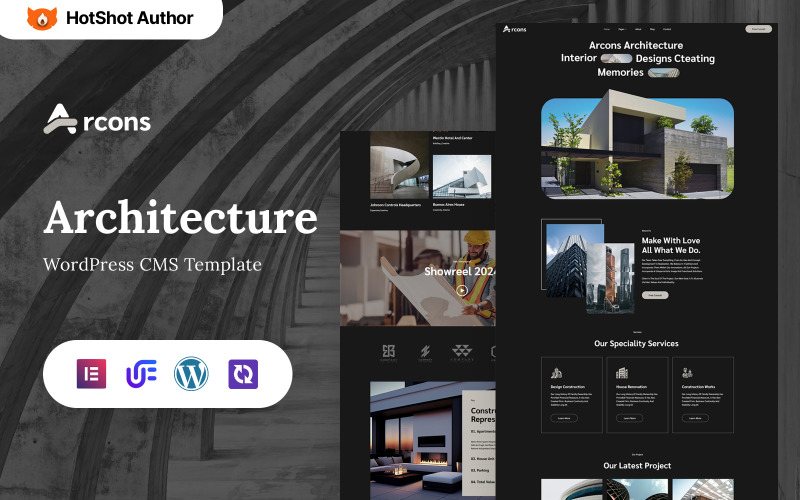 Arcons – 建筑和建筑公司 WordPress Elementor 主题