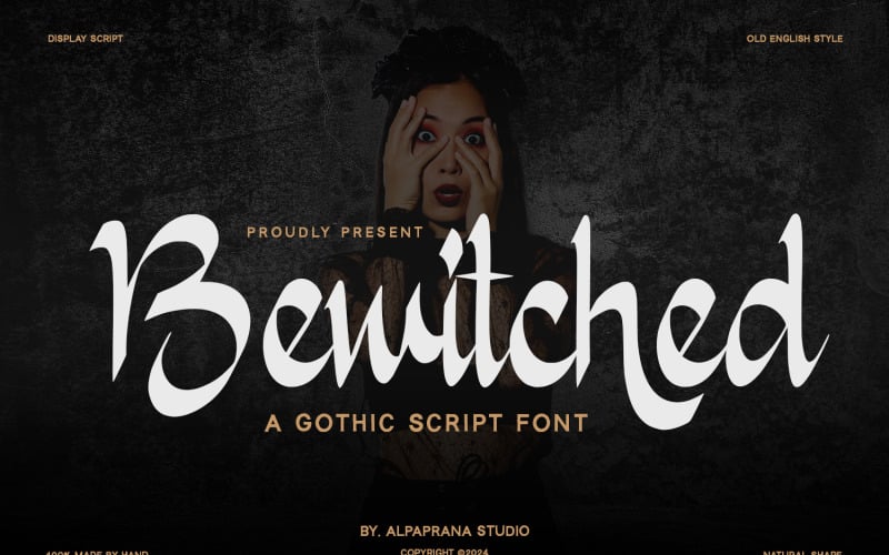 Betoverd - Gotisch scriptlettertype