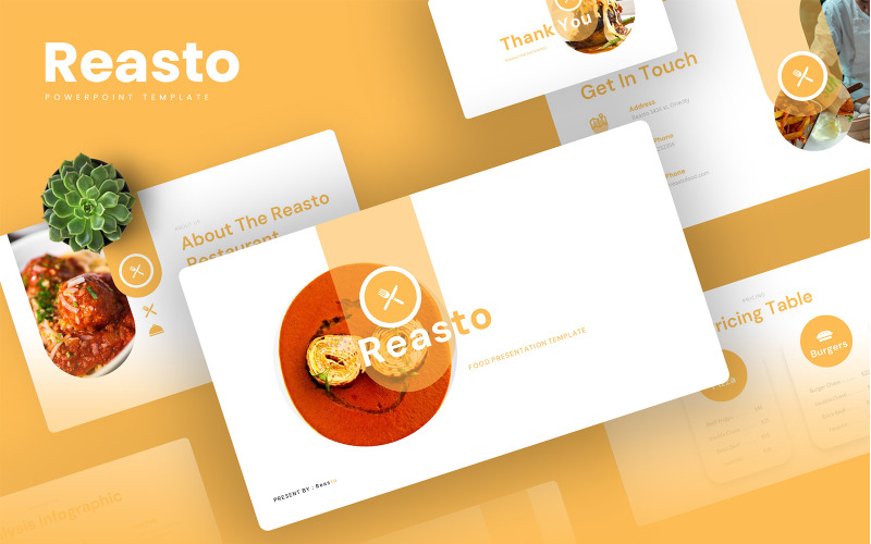 Reasto – Food PowerPoint šablona