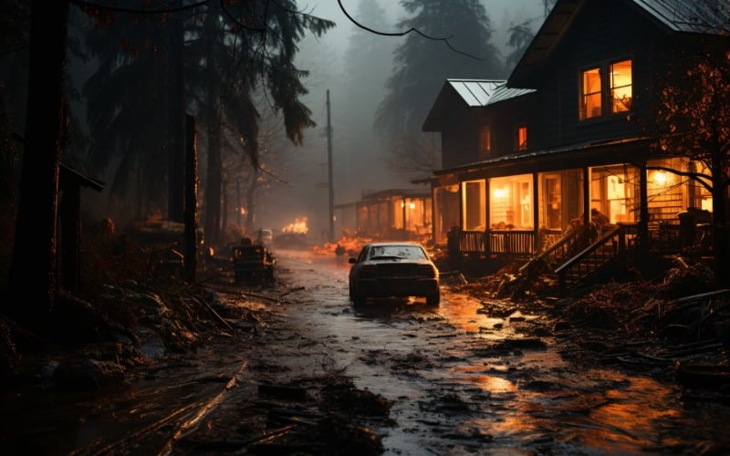 Condizioni atmosferiche estreme Alluvioni, alcune case distrutte 9