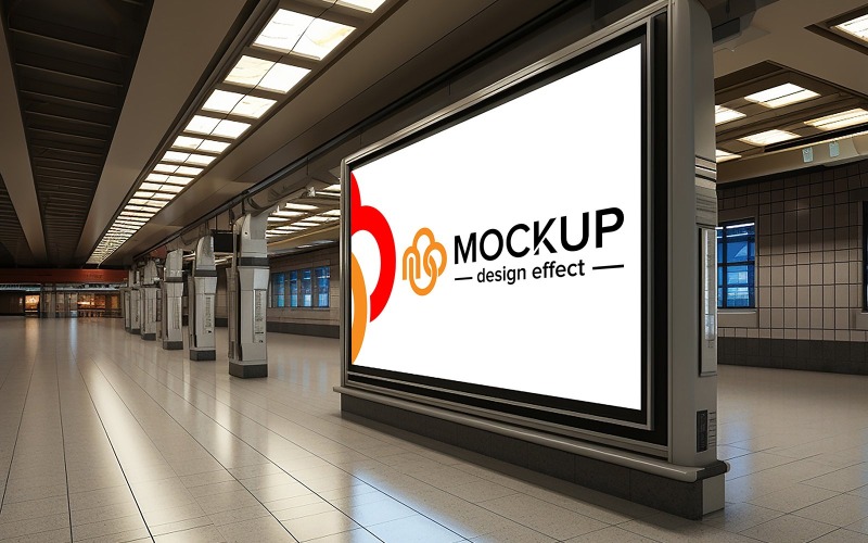 Metro dla koncepcji makiety billboardów reklamowych psd