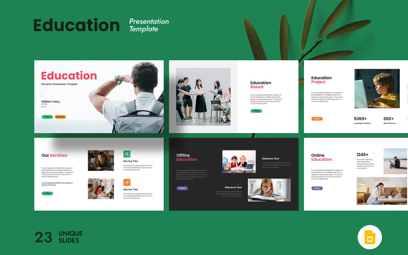 Plantilla de presentación de diapositivas de Google sobre educación corporativa