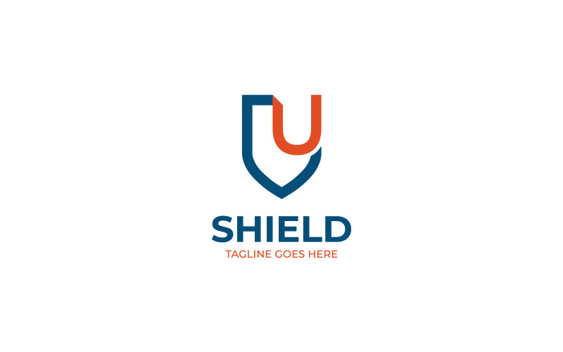 Дизайн шаблона логотипа U Shield