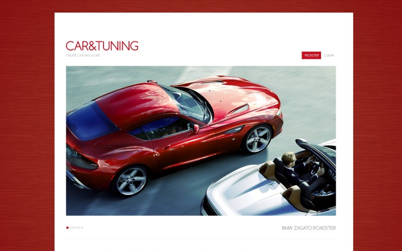 Car Tuning Drupal-sjabloon