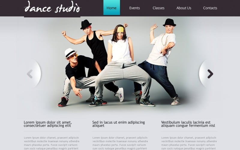 Dance Studio Drupal Template
