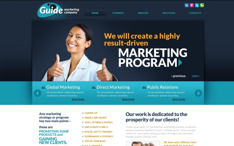 Marketing Agency PSD Template