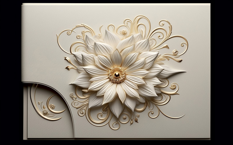 Prázdné svatební přání cover_blank svatební přání mockup_wedding cover maketa