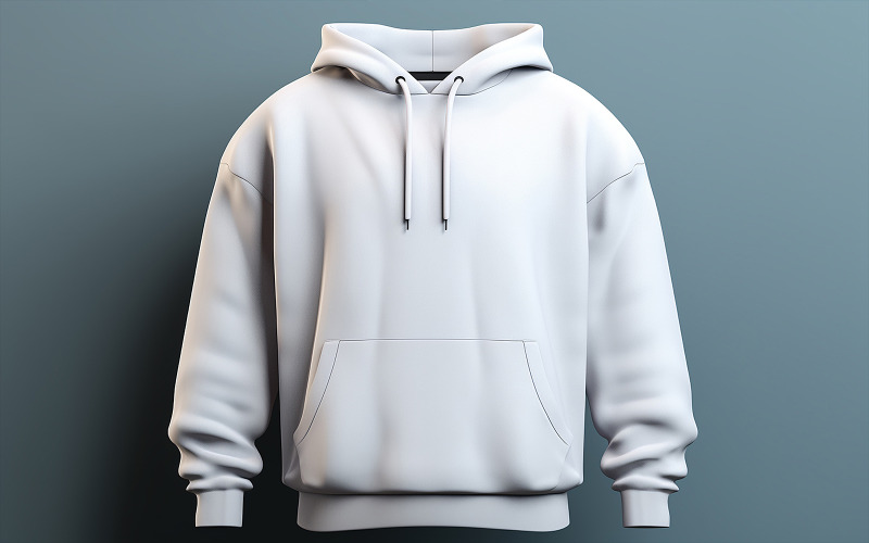 Sweat à capuche vierge pour hommes mockup_hanging sweat à capuche blanc