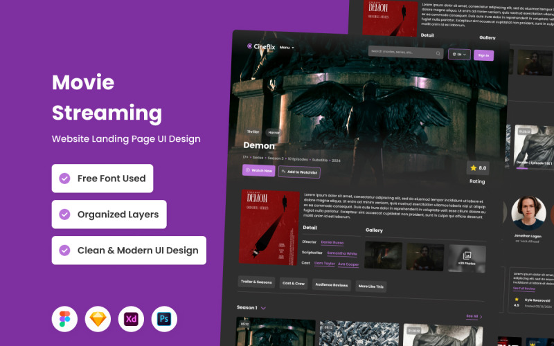Cineflix - Página inicial de streaming de filmes V2