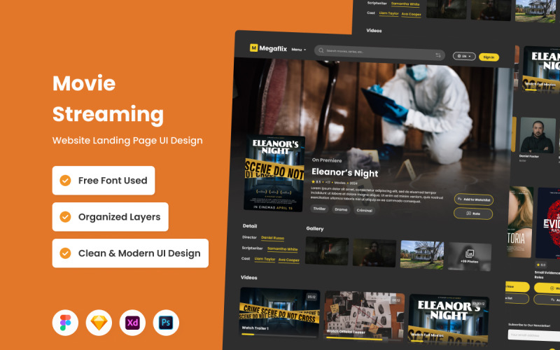 Megaflix - Landingspagina voor filmstreaming V2