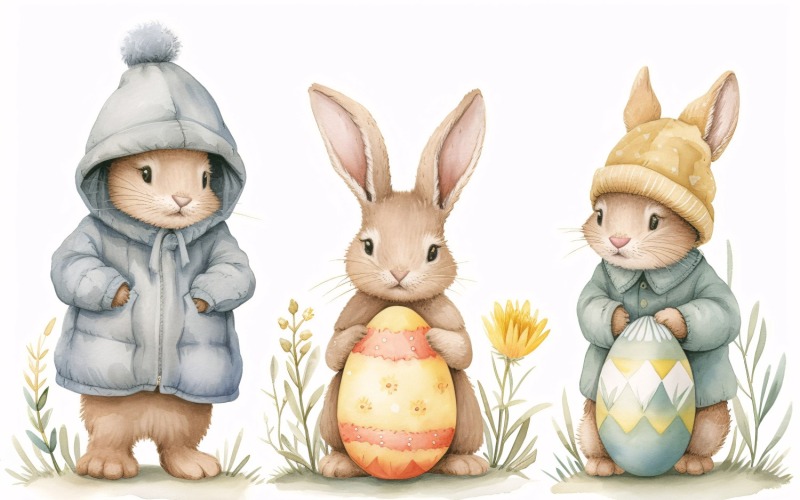 Easter Bunny Giant Colourful Huge Easter Egg Spring Flower 52