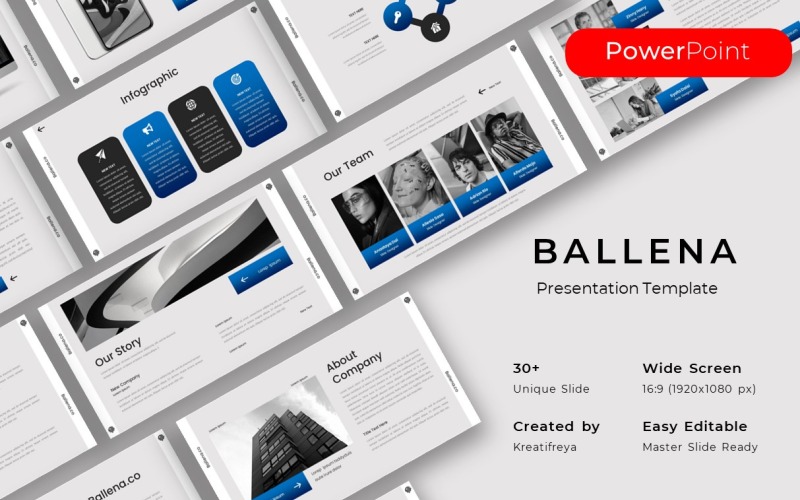 Ballena - Modèle PowerPoint d'entreprise