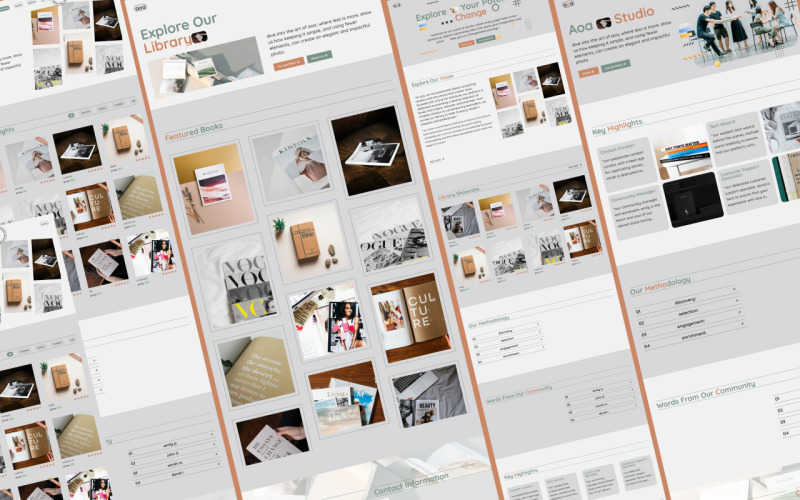 Aoa - Modello HTML per libreria di libri