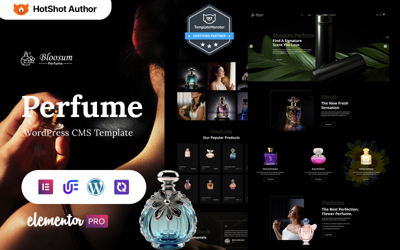 Bloosum - Tema Elementor WordPress per negozio di profumi e cosmetici
