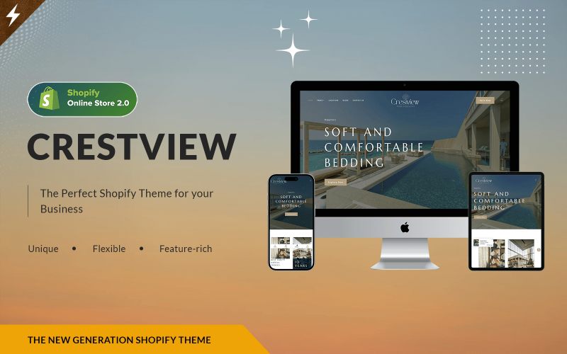 Crestview - 酒店和度假村商店 Shopify 主题