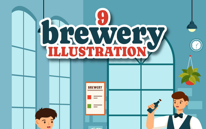 9 Bierbrauerei-Illustration