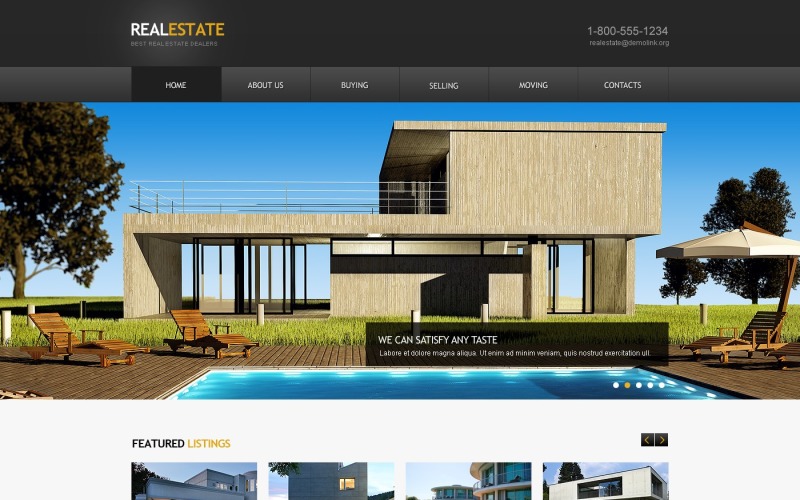 Website sjabloon voor makelaars