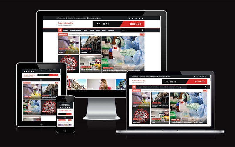 Creativ News Pro - 简洁现代的 WordPress 主题