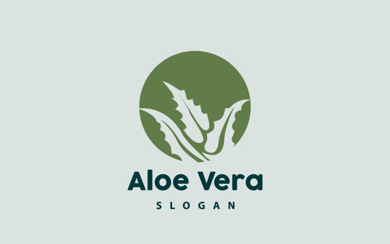 Алое Вера Логотип трав'яна рослина VectorV9