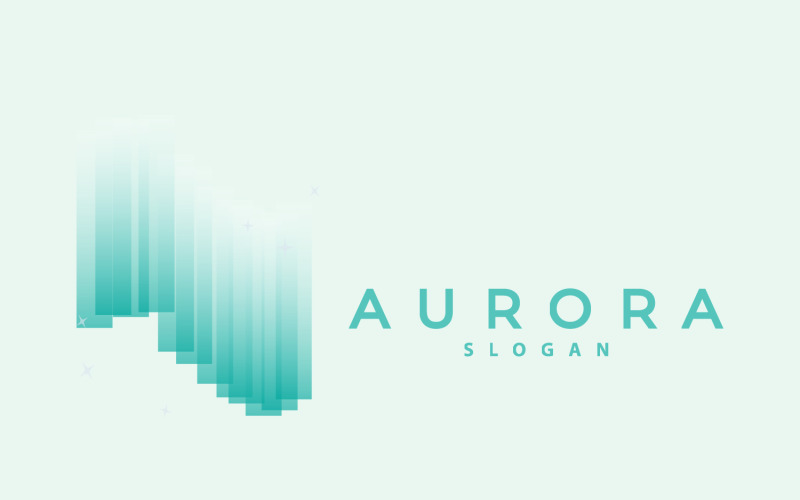 Logo Aurora Light Wave Sky View verze 2