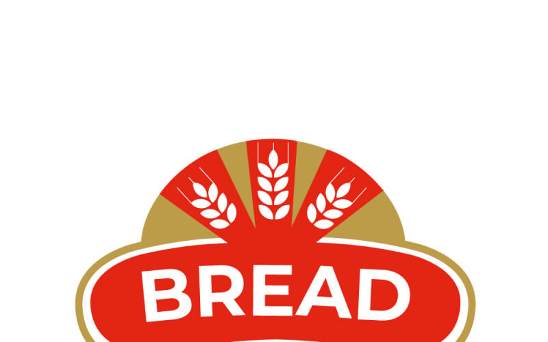 Grano per il modello di progettazione del logo dell'azienda agricola