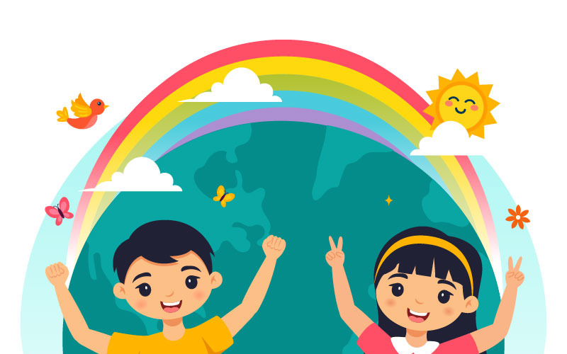 10 Illustrationen zum Tag der Freundschaft