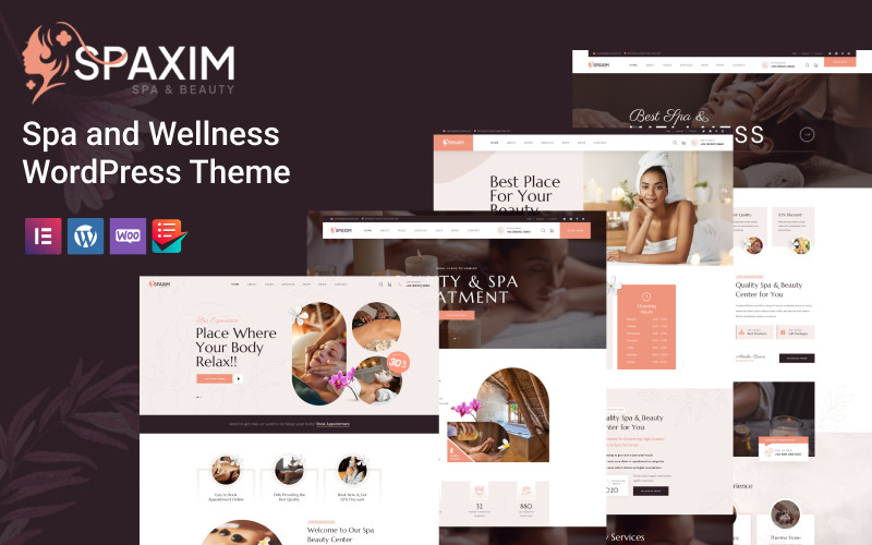 Spaxim - Tema WordPress de spa e bem-estar