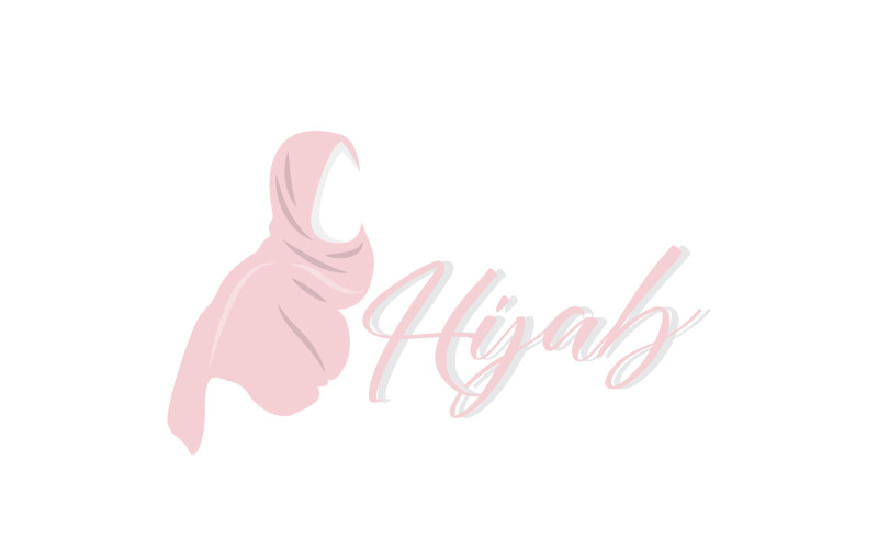 HIjab logotyp modeprodukt vektor Version5