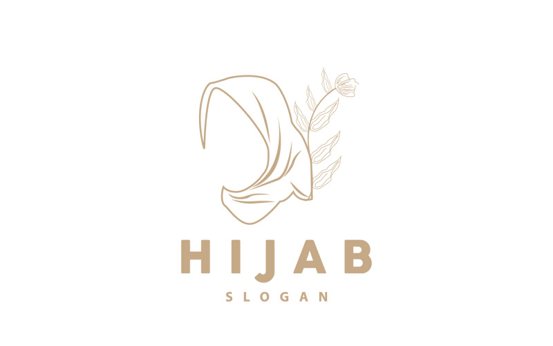 Versione vettoriale del prodotto di moda con logo HIjab11