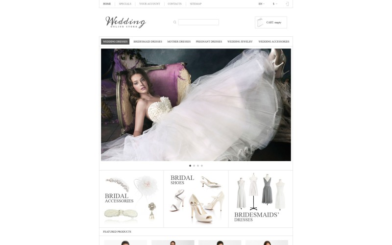 Responsive Wedding Store PrestaShop Theme