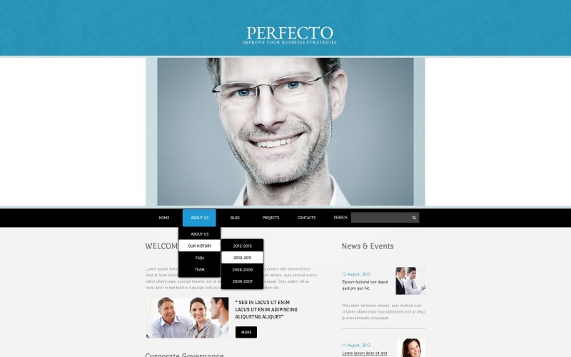 Szablon Drupal firmy zarządzającej